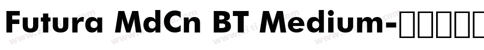 Futura MdCn BT Medium字体转换